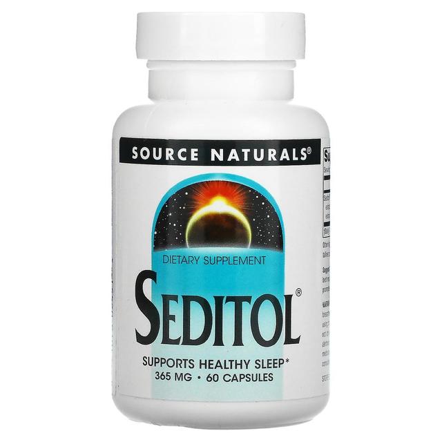 Source Naturals Lähde Naturals, Seditol, 365 mg, 60 kapselia on Productcaster.