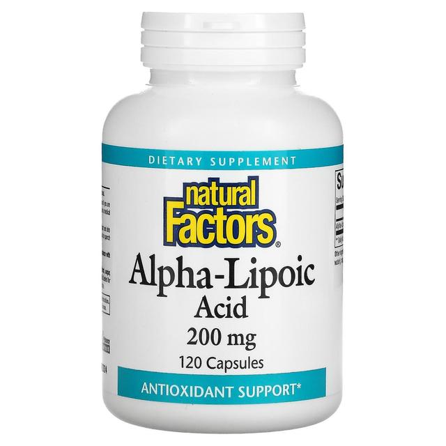 Natural Factors, Alpha-Lipoic Acid, 200 mg, 120 Capsules on Productcaster.