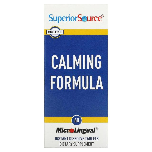 Superior Source Fonte Superior, Fórmula Calmante, 60 Comprimidos MicroLingual de Dissolução Instantânea on Productcaster.