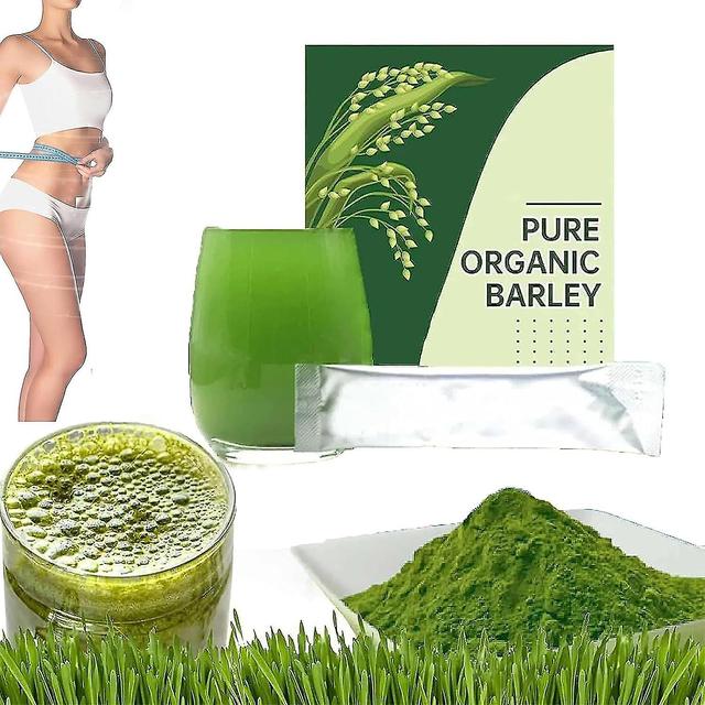 Barley Green Grass Juice Powder With Rich Dietary Fiber, 100% Organic Barley Grass Powder Stick Superfood Greens Mix No Additives 1 Pack 20pcs-Pack on Productcaster.