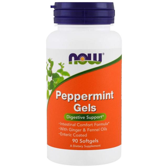 Now Foods, Peppermint Gels, 90 Softgels on Productcaster.