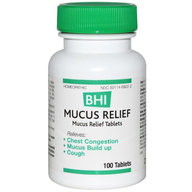 MediNatura, BHI, Mucus Relief, 100 Tablets on Productcaster.