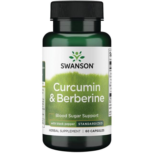 Swanson Curcumin & Berberine with Black Pepper 60 Capsules on Productcaster.