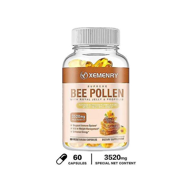 Vorallme Bijenpollen 3520 mg 120 Vegetarische Capsules 60 capsules on Productcaster.