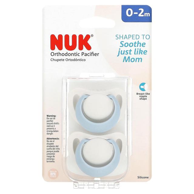 NUK, Orthodontic Pacifier, 0-2 Months, 2 Pack on Productcaster.