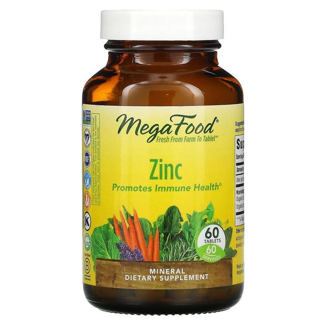 MegaFood, Zinc, 60 Tabletas on Productcaster.