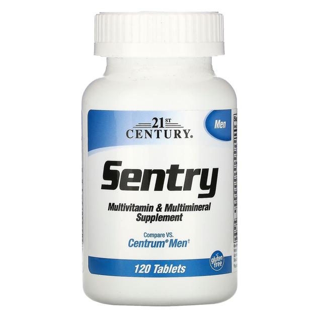 21st Century, Sentry Men, Multivitamin & Multimineral Supplement, 120 tabletter on Productcaster.