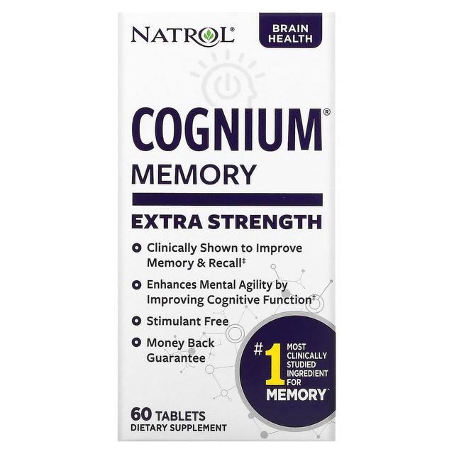 Natrol, Cognium Memory, Fuerza Extra, 200 mg, 60 Tabletas on Productcaster.