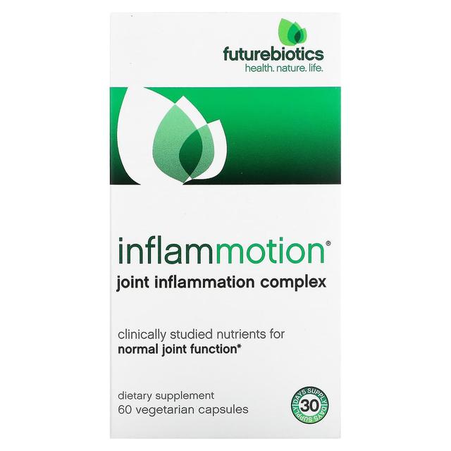 FutureBiotics, InflamMotion, Fælles inflammationskompleks, 60 vegetariske kapsler on Productcaster.