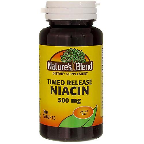 Nature's Blend Niacin, 500 mg, 100 Tabletas (Pack de 1) on Productcaster.