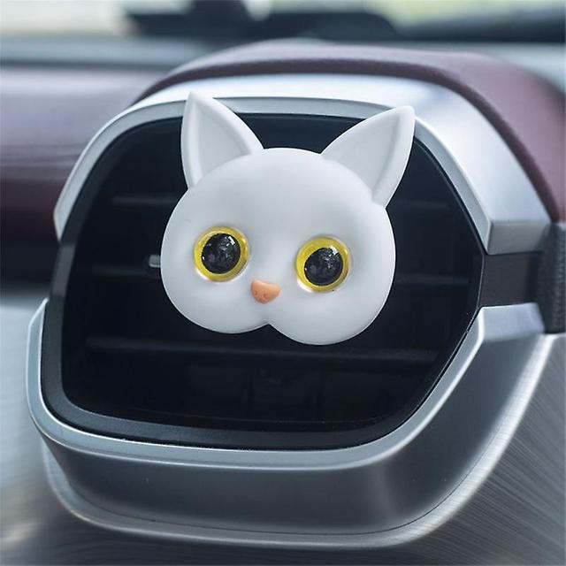 Sortie d’air de voiture Parfum Créatif Tridimensionnel Bright Eye Cat Mignon Pupille Bicolore Chaton Voiture Intérieur Parfum Accessoires on Productcaster.