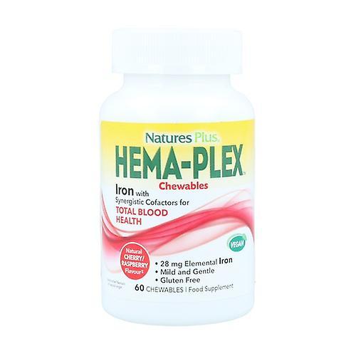 Nature's Plus Chewable Hema-Plex 60 chewable tablets on Productcaster.