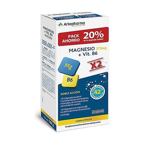 Arkopharma Arkovital Magnesium 375 Mg + B6 Pakkaus 2x21 Poretabletit on Productcaster.