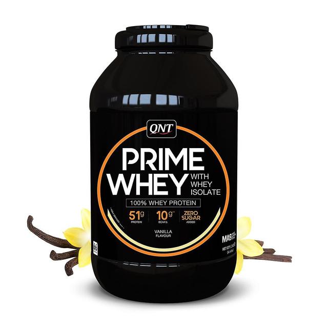 QNT Prime Whey Protein Powder 100% Myse Isolate - 2kg - Vanilje on Productcaster.