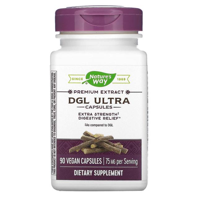 Nature's Way Naturens vej, DGL Ultra, 75 mg, 90 veganske kapsler on Productcaster.