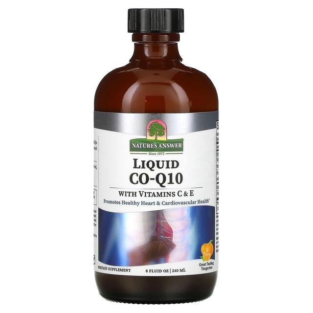 Nature's Answer, Liquid Co-Q10 with Vitamins C & E, Tangerine, 8 fl oz (240 ml) on Productcaster.