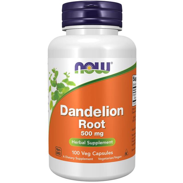 NOW Foods Dandelion Root 500 mg 100 Veg Capsules on Productcaster.