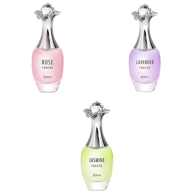 3 Pieces 50ml Women's Perfume Long Lasting Eau De Perfum Toilette Spray Gift on Productcaster.