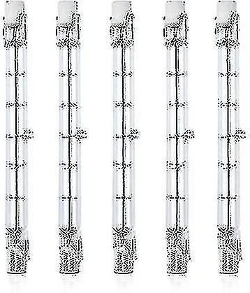 5 Pcs Dimmable R7s 118mm 300w Halogen Pencil Bulb Ac 220-240v 3100lm Linear Halogen Floodlight For L on Productcaster.