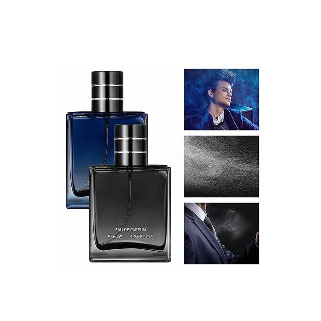 Ofocase Cupido Hypnosis Cologne, Profumo rinfrescante da uomo, Fragranze di colonia Hypnosis infuse di feromoni 55ml Nero e blu 2pcs on Productcaster.