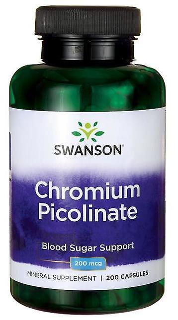 Swanson Krom picolinate 200 mcg 200 kapslar 135 gr on Productcaster.