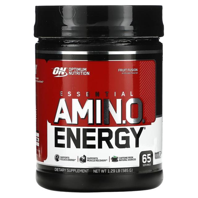 Optimum Nutrition, ESSENTIAL AMIN.O. ENERGY, Fruit Fusion, 1.29 lb (585 g) on Productcaster.