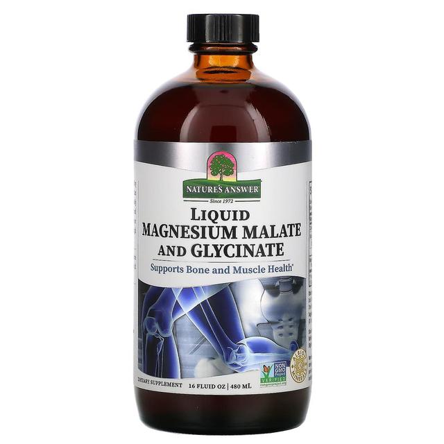 Nature's Answer Luonnon vastaus, nestemäinen magnesiummalaatti ja glysinaatti, 16 fl oz (480 ml) on Productcaster.