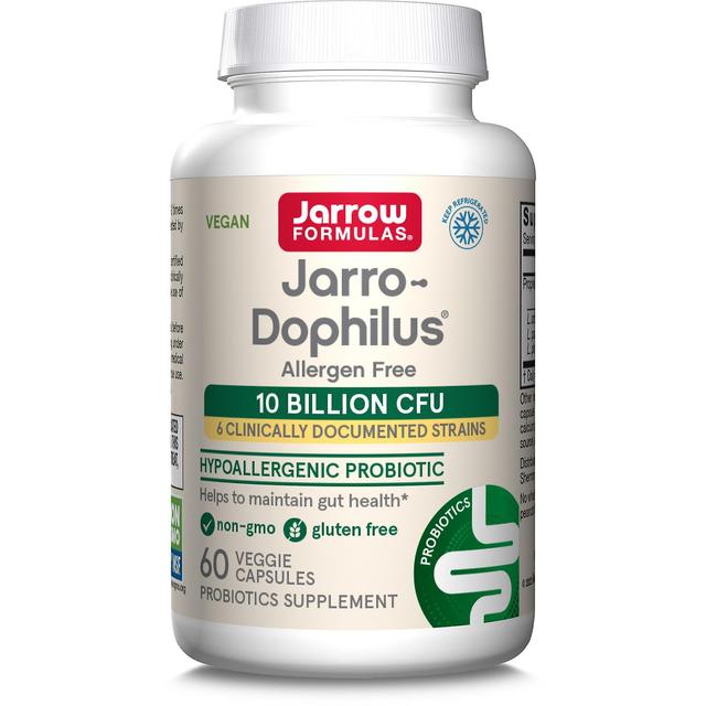 Jarrow Formulas Jarrow Formler Jarro-Dophilus allergenfri (probiotiske) 10 milliarder CFU 60 veggie kapsler on Productcaster.