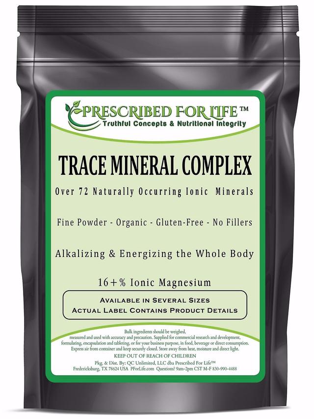 Prescribed For Life Ionic Trace Mineral Complex-over 72 luonnossa esiintyviä Ionic alkalizing mineraalit-16% Ionic mg 1 kg (2.2 lb) on Productcaster.