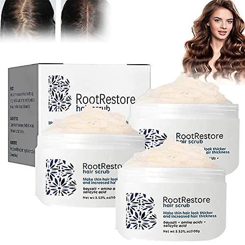 Haobuy Root Restore Hair Scrub, Removes Loose Dandruff Flakes, Deeply Cleaning Hair And Sclap, RootRestore Hair Scrub Supports Scalp Health 3pcs on Productcaster.