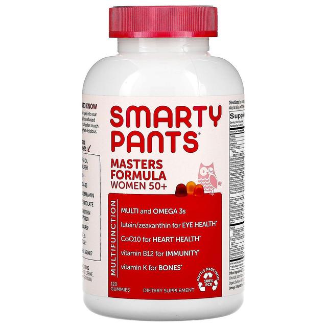 SmartyPants, Masters Formula Women 50+, Mirtilo, Creme de Laranja e Banana Morango, 120 Gummies on Productcaster.