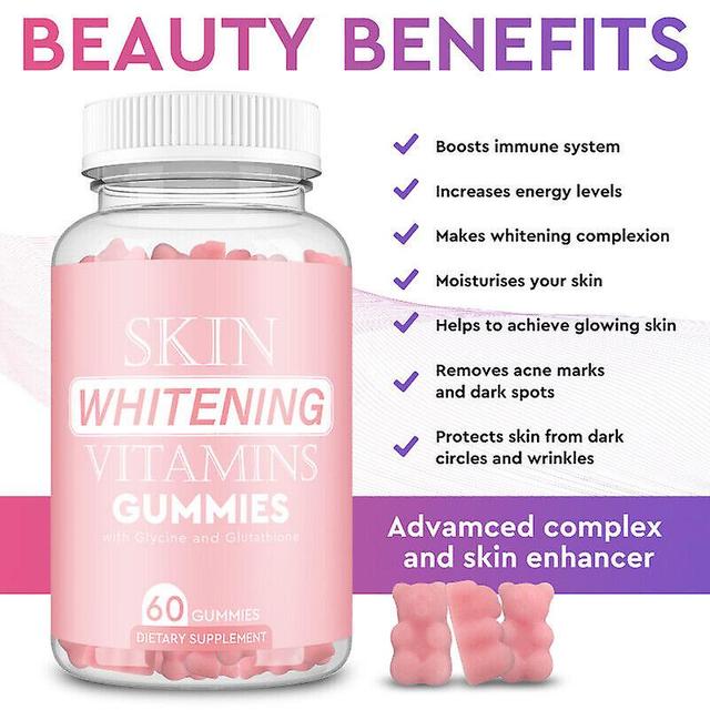 Whitening Capsule Collagen Gummies med niacinamid Vitamin C &; E Hudblekning förbättrar hudtonen 3 pcs on Productcaster.