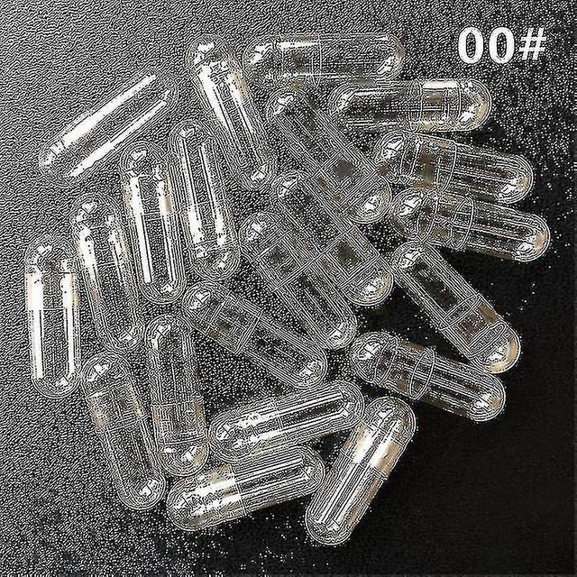 1000pcs Standard Size 00# 0# 1# Empty Capsules Gelatin Clear Capsules Hollow Hard Gelatin Transparent Seperated Joined Capsules Tw 00 1000 pcs joined on Productcaster.