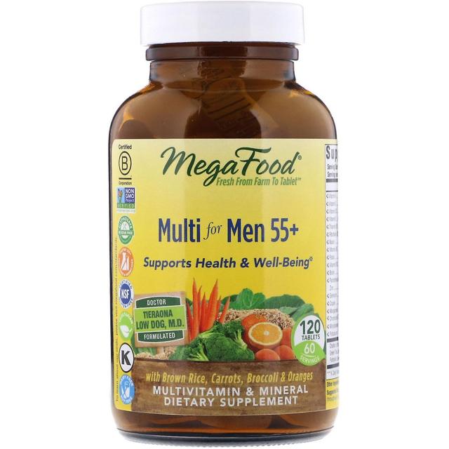 MegaFood, Multi para Homens 55+, 120 Comprimidos on Productcaster.