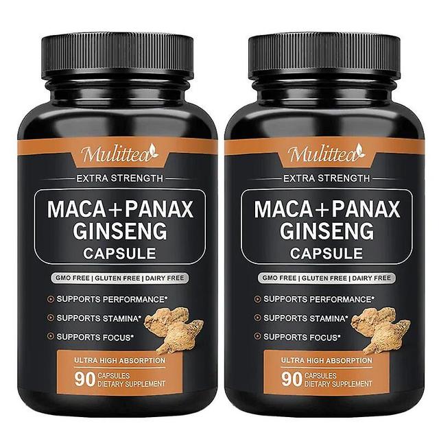 Powerful Natural Energy of Maca Root Capsules 10,000mg Improves Passionate Performance Energy For AdultTIB TIB . 90pcs 2bottles on Productcaster.