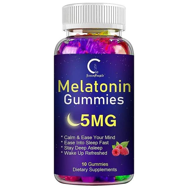 Sofirn GPGP Greenpeople Organic Melatonin Gummies for Men Women Anxiety Stress Relief Help Sleep Deeply Save Insomnia 10PCS on Productcaster.