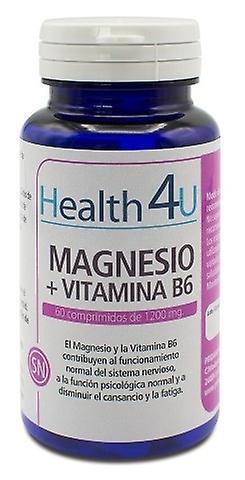 Health 4U Magnesium + Vitamin B6 1200 mg 60 Tablets on Productcaster.