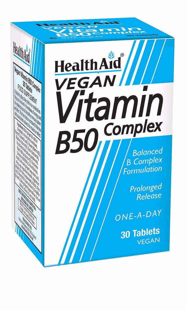 Health Aid Vit B50 Complex - Prolonged Release, 30 Tablets on Productcaster.