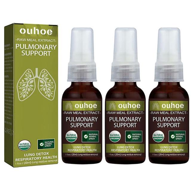 3pcs 30ml Herbal Lung Cleansing Spray,clean The Debris And Mucus In The Lungs on Productcaster.