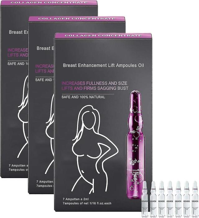 Tlopa Breast Enhancement Lift Ampoules Oil, Breast Filling Essential Oil, Eliminate Chest Wrinkle, Strengthens Skin Elasticity Firmness 21pcs on Productcaster.