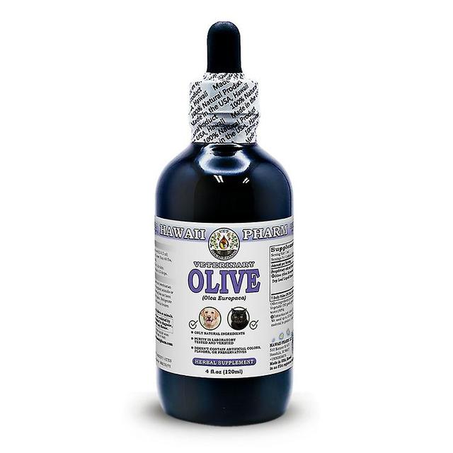 Hawaii Pharm Extracto líquido sin alcohol natural veterinario de hoja seca orgánica certificada de oliva (olea europaea), suplemento herbal para ma... on Productcaster.