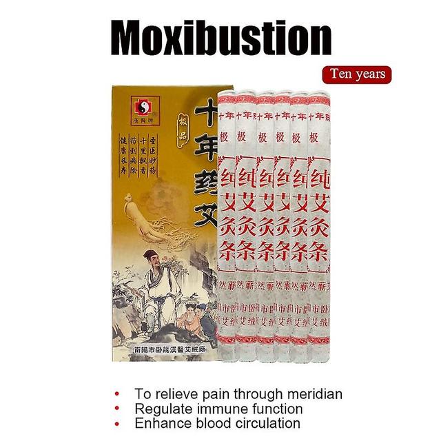 Fsu 10pcs/box Pure Moxa Strips Mugwort Household Purely Handmade Smoky Palace Cold Genuine Products Chinese Herbal Formulas Care on Productcaster.