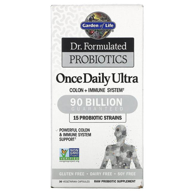 Garden of Life Giardino della vita, Dr. Formulato probiotici, una volta al giorno Ultra, 90 miliardi, 30 capsule vegetali on Productcaster.