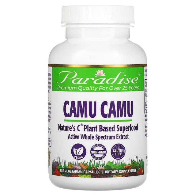 Paradise Herbs, Camu Camu, 180 Vegetarian Capsules on Productcaster.