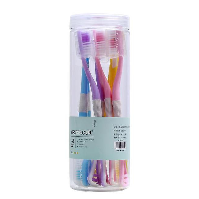 2 In 1 Toothbrush Double Head Tongue Cleaning Brush With Storage Box Teeth Cleaning Tool Multicolour on Productcaster.