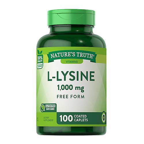 Nature's Truth Nature'S Truth L-Lysine 1000 Mg Coated Caplets,1000 Mg,100 Tabs (Pack of 1) on Productcaster.