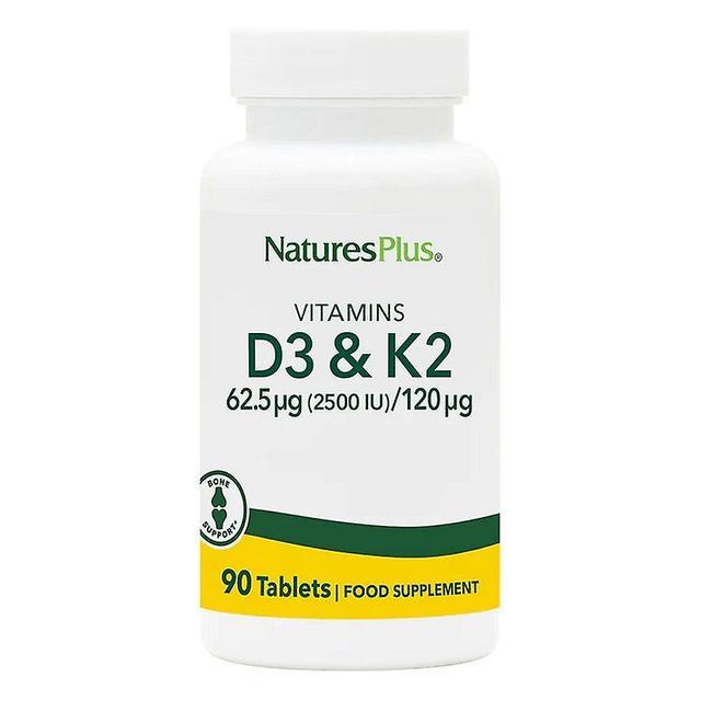 Nature's Plus Vitamin D3 1000iu with K2 100mcg VCaps 90 (1043) on Productcaster.