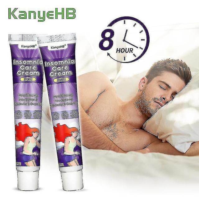 2pcs Sleepless Cream Improve Sleep Soothe Mood Balm Soothing Insomnia Relax Help on Productcaster.