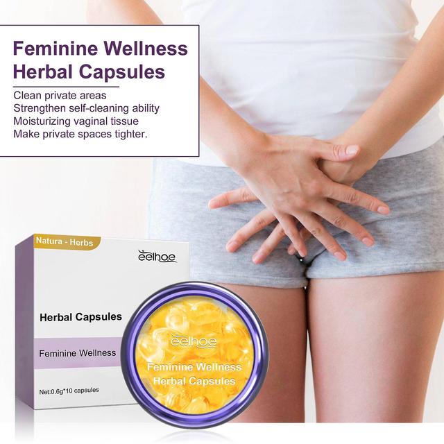 Las cápsulas herbales de cuidado femenino EELHOE alivian la picazón y las molestias corporales, limpias e inodoras, suaves y no irritantes 0.6gx10pcs on Productcaster.