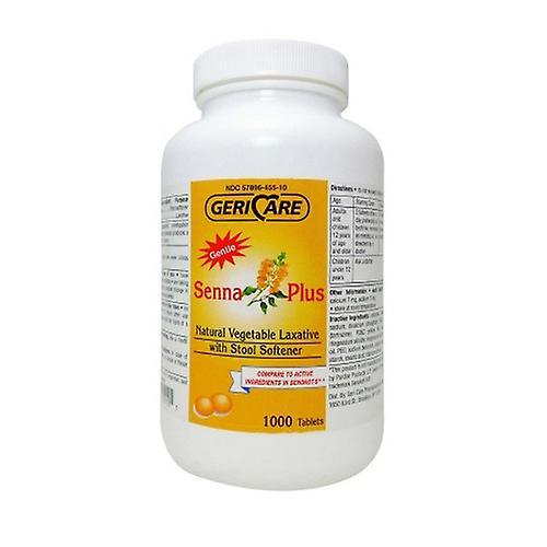 Gericare Stool Softener Senna Plus Tablet 1,000 per Bottle 50 mg - 8.6 mg Strength Docusate Sodium / Sennosi, Count of 1 (Pack of 1) on Productcaster.